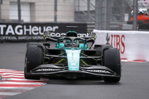 Monaco , Monte Carlo, 29 05 2022, Circuit de Monaco, Formula 1 Monaco Grand Prix 2022 Race, Lance Stroll Aston Martin on track during Photo EU Images Monte Carlo Circuit de Monaco Monaco  eu-images-577