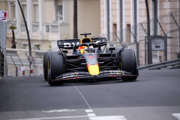 Monaco , Monte Carlo, 29 05 2022, Circuit de Monaco, Formula 1 Monaco Grand Prix 2022 Race, Max Verstappen Red Bull Racing on track during Photo EU Images Monte Carlo Circuit de Monaco Monaco  eu-images-577
