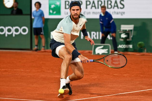 Roland Garros 2022 PARIS, IF - 29.05.2022: ROLAND GARROS 2022 - Karen Khachanov (RUS) during the Roland Garros 2022 tournament held in Paris, France. (Photo: Andre Chaco Fotoarena) x2212768x  AndrexChaco