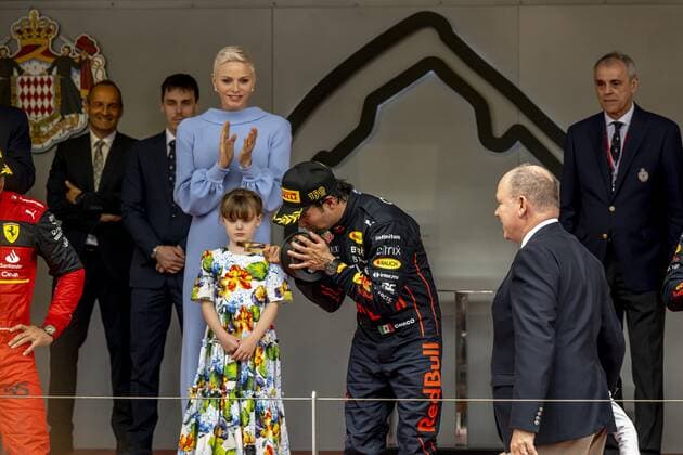 Monaco - 29-05-2022, Circuit de Monaco, Sergio Perez winning the Formula 1 Monaco Grand Prix. Formula 1 Monaco Grand Prix Sunday  x16863978x Copyright: