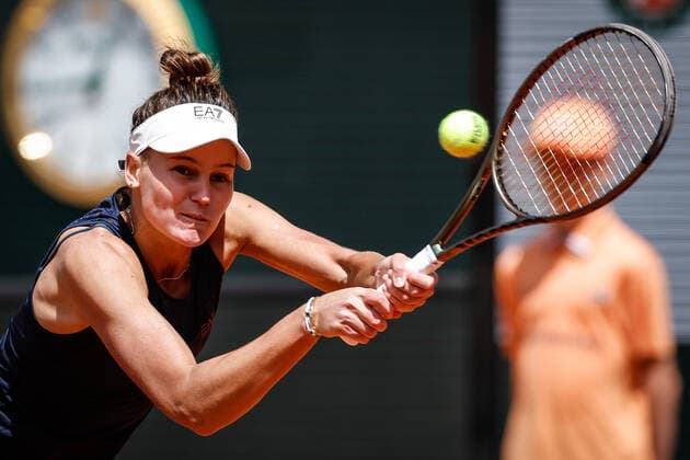 May 30, 2022, Paris, France, France: Veronika KUDERMETOVA of Russia during the Day nine of Roland-Garros 2022, French Open 2022, Grand Slam tennis tournament at the Roland-Garros stadium on May 30, 2022 in Paris, France. Paris France - ZUMAm308 20220530_zsp_m308_007 Copyright: xMatthieuxMirvillex