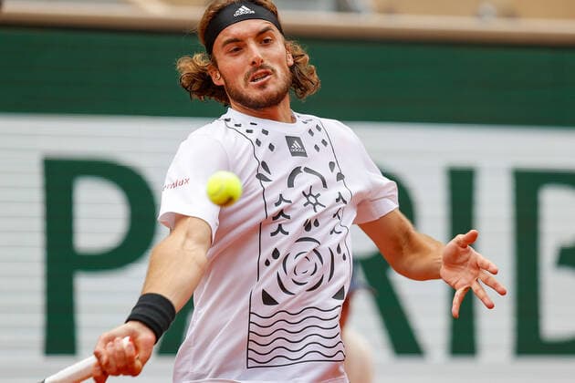 30 05 2022, Tennis, French Open 2022 Roland Garros, FRA, Paris, Roland Garros picture v li Stefanos Tsitsipas GRE Copyright: HMBxMedia AntonioxBorga