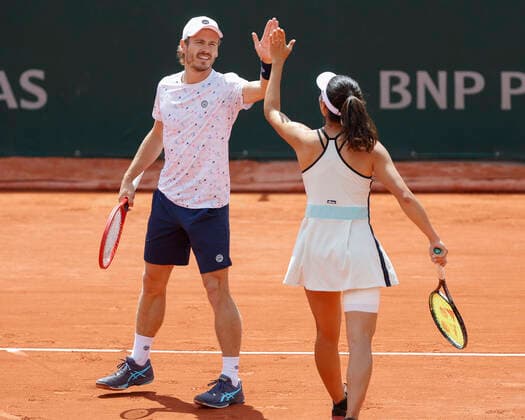 French Open 2022, Wesley Koolhof and Ena Shibahara, Mixed Doubles Tennis French Open 2022 Grand Slam ATP WTA ITF Roland Garros Paris France 30 May 2022 Copyright: xJuergenxHasenkopfx