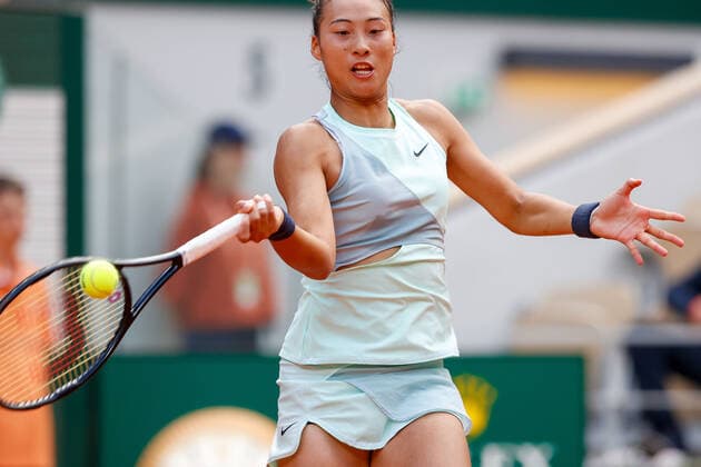 30 05 2022, Tennis, French Open 2022 Roland Garros, FRA, Paris, Roland Garros v Zheng Qinwen Tennis, French Open 2022 Roland Garros Paris Copyright: xBeckerxEibner-Pressefotox EP_hec
