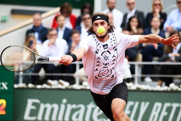 2022 French Open - Day Nine Stefanos Tsitsipas during his match against Holger Rune on Philipe Chatrier court in the 2022 French Open 4th Round. PARIS France  Copyright: xIbrahimxEzzatx originalFilename:ezzat-notitle220530_npEri.jpg