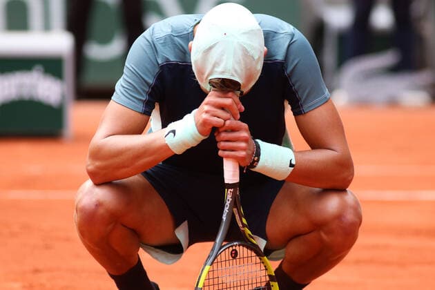 2022 French Open - Day Nine Holger Rune after his match against Stefanos Tsitsipas on Philipe Chatrier court in the 2022 French Open 4th Round. PARIS France  Copyright: xIbrahimxEzzatx originalFilename:ezzat-notitle220530_npjLV.jpg