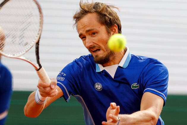 30 05 2022, tennis, French Open 2022 Roland Garros, FRA, Paris, Roland Garros image v Daniil Sergeyevich Medvedev Copyright: HMBxMedia AntonioxBorga