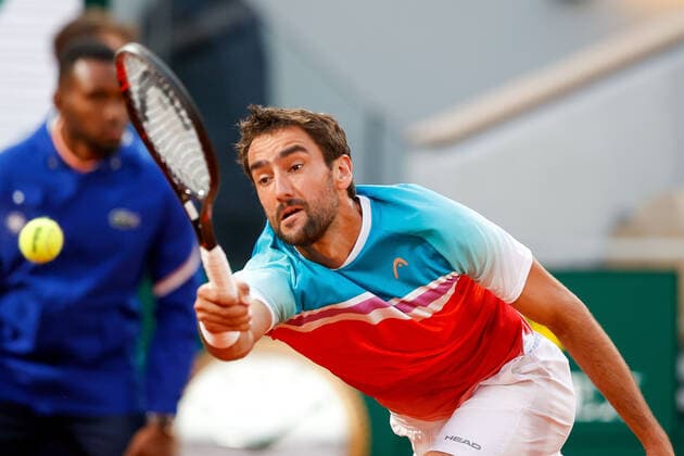 30 05 2022, Tennis, French Open 2022 Roland Garros, FRA, Paris, Roland Garros picture v Marin Cilic SER Copyright: HMBxMedia AntonioxBorga