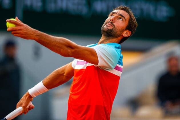 30 05 2022, Tennis, French Open 2022 Roland Garros, FRA, Paris, Roland Garros picture v Marin Cilic SER Copyright: HMBxMedia AntonioxBorga