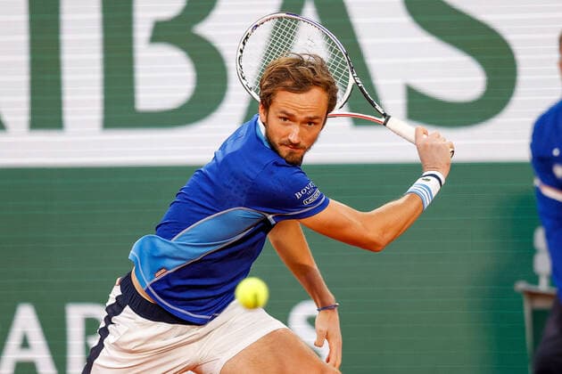 30 05 2022, tennis, French Open 2022 Roland Garros, FRA, Paris, Roland Garros image v Daniil Sergeyevich Medvedev Copyright: HMBxMedia AntonioxBorga