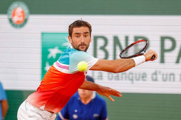 30 05 2022, Tennis, French Open 2022 Roland Garros, FRA, Paris, Roland Garros picture v Marin Cilic SER Copyright: HMBxMedia AntonioxBorga