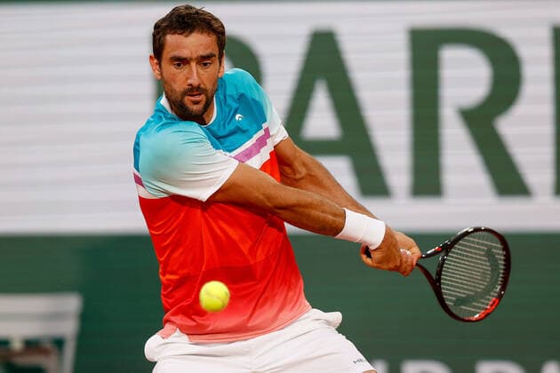 30 05 2022, Tennis, French Open 2022 Roland Garros, FRA, Paris, Roland Garros picture v Marin Cilic SER Copyright: HMBxMedia AntonioxBorga