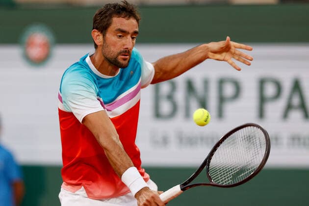 30 05 2022, Tennis, French Open 2022 Roland Garros, FRA, Paris, Roland Garros picture v Marin Cilic SER Copyright: HMBxMedia AntonioxBorga