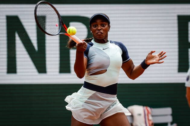 May 31, 2022, Paris, France, France: Sloane STEPHENS of United States during the Day ten of Roland-Garros 2022, French Open 2022, Grand Slam tennis tournament at the Roland-Garros stadium on May 31, 2022 in Paris, France. Paris France - ZUMAm308 20220531_zsp_m308_019 Copyright: xMatthieuxMirvillex
