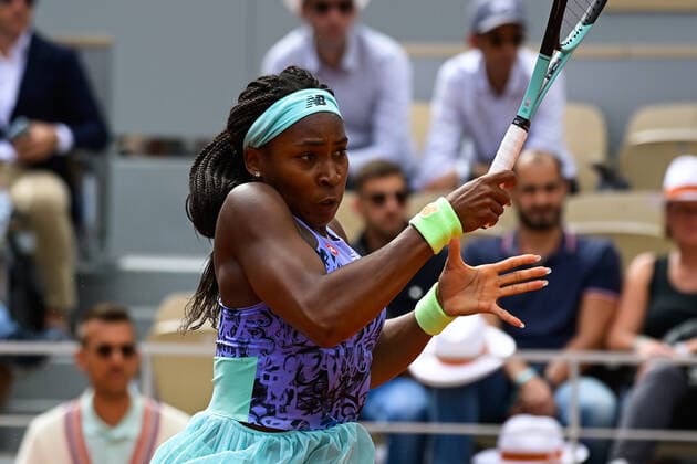 Coco Gauff ( USA ) - TENNIS : Roland Garros 2022 - Internationaux de France - 31 05 2022 FedericoPestellini Panoramic 