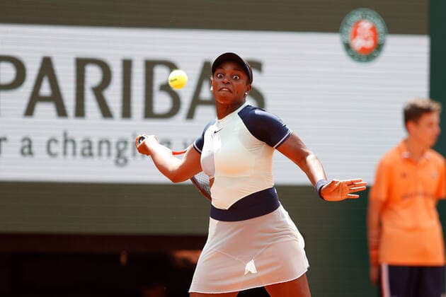 31 05 2022, Tennis, French Open 2022 Roland Garros, FRA, Paris, Roland Garros Image v l Sloane Stephens USA Copyright: HMBxMedia AntonioxBorga