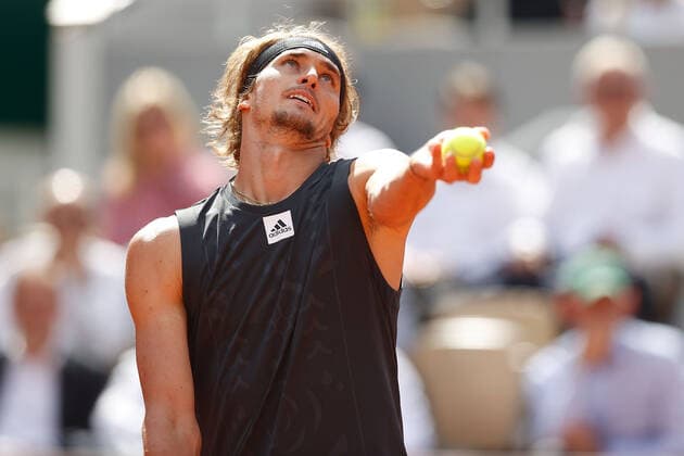 31 05 2022, Tennis, French Open 2022 Roland Garros, FRA, Paris, Roland Garros Picture v l Alexander Zverev GER Copyright: HMBxMedia AntonioxBorga