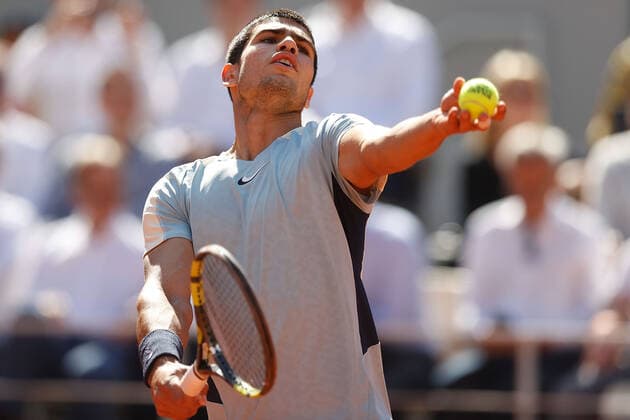 31 05 2022, Tennis, French Open 2022 Roland Garros, FRA, Paris, Roland Garros v l Carlos Alcaraz ESP Tennis, French Open 2022 Roland Garros Paris Copyright: xBeckerxEibner-Pressefotox EP_hec