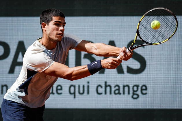 May 31, 2022, Paris, France, France: Carlos ALCARAZ of Spain during the Day ten of Roland-Garros 2022, French Open 2022, Grand Slam tennis tournament at the Roland-Garros stadium on May 31, 2022 in Paris, France. Paris France - ZUMAm308 20220531_zsp_m308_030 Copyright: xMatthieuxMirvillex