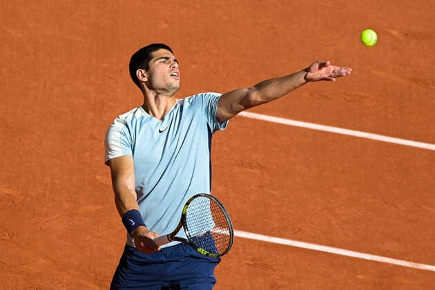Carlos Alcaraz ( Espagne ) TENNIS : Roland Garros 2022 - Internationaux de France - 31 05 2022 FedericoPestellini Panoramic 