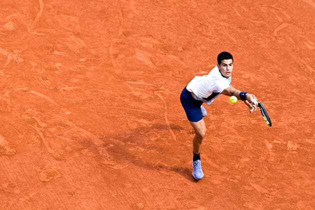 Carlos Alcaraz ( Espagne ) TENNIS : Roland Garros 2022 - Internationaux de France - 31 05 2022 FedericoPestellini Panoramic 