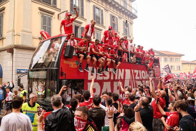 Football, Italy, AC Monza celebrate promotion to Serie A