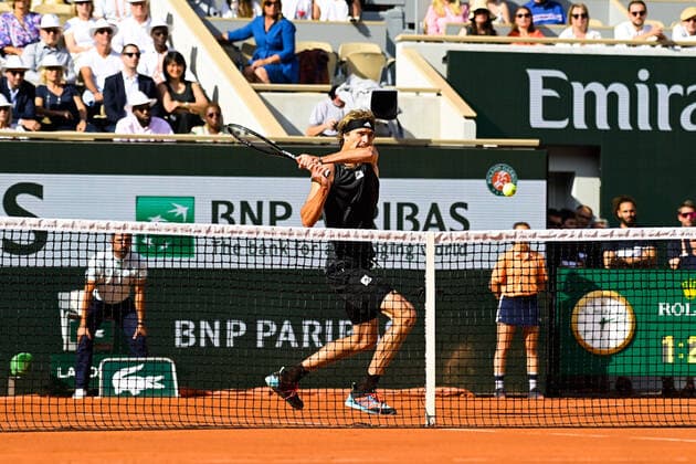Alexander Zverev ( Allemagne ) TENNIS : Roland Garros 2022 - Internationaux de France - 31 05 2022 FedericoPestellini Panoramic 