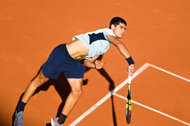 Carlos Alcaraz ( Espagne ) TENNIS : Roland Garros 2022 - Internationaux de France - 31 05 2022 FedericoPestellini Panoramic 