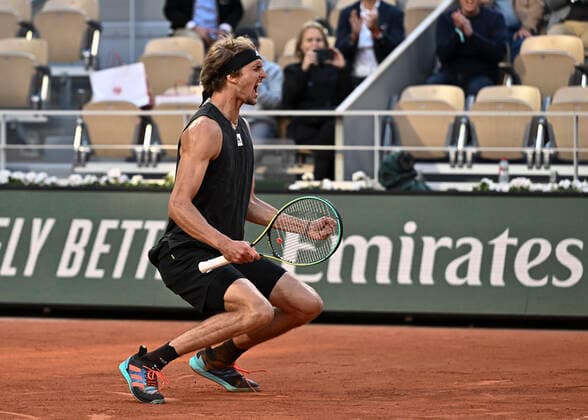 Sverev Alexander vs Carlos Alcaraz TENNIS : Internationnaux de France - Roland Garros 2022 30 05 2022 Mao Panoramic 
