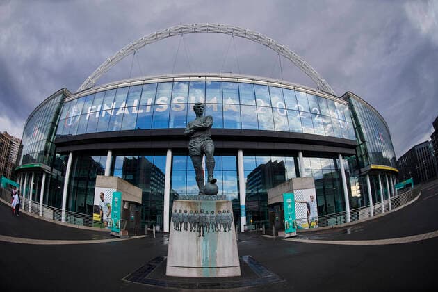 Argentina Training Session And press conference, PK, Pressekonferenz - Finalissima 2022 General view outside the stadium during the Argentina Training Session at Wembley Stadium on May 31, 2022 in London, England. London England  Copyright: xJosexBretonx originalFilename:breton-argentin220531_nprl1.jpg
