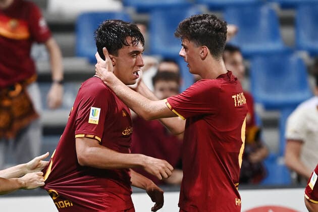 Db Reggio Emilia 31 05 2022 - finale campionato di calcio Primavera Tim Roma-Inter foto Daniele Buffa Image nella foto: esultanza gol Javier Yague Vicario 