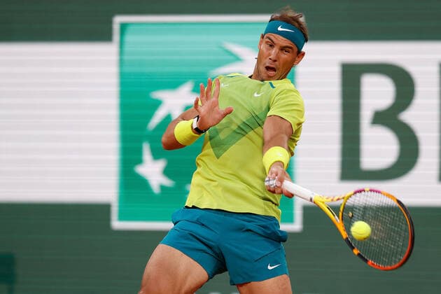31 05 2022, Tennis, French Open 2022 Roland Garros, FRA, Paris, Roland Garros Picture v l Rafael Nadal ESP Copyright: HMBxMedia AntonioxBorga