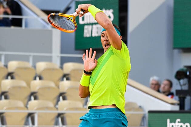 Rafael Nadal ( Espagne ) TENNIS : Roland Garros 2022 - Internationaux de France - 31 05 2022 FedericoPestellini Panoramic 
