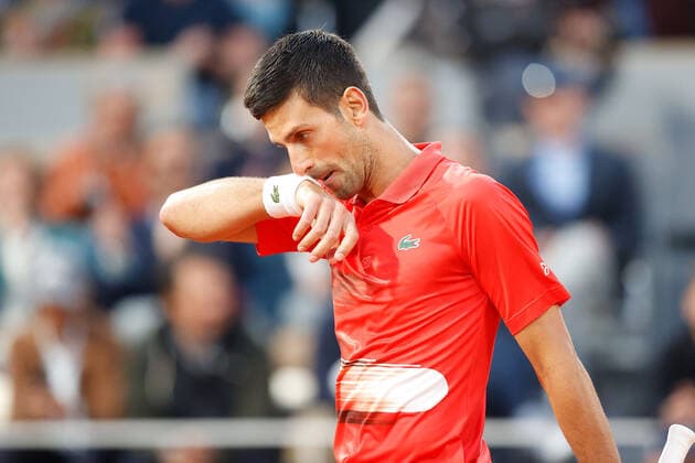 31 05 2022, Tennis, French Open 2022 Roland Garros, FRA, Paris, Roland Garros Picture v l Novak Djokovic SER Copyright: HMBxMedia AntonioxBorga