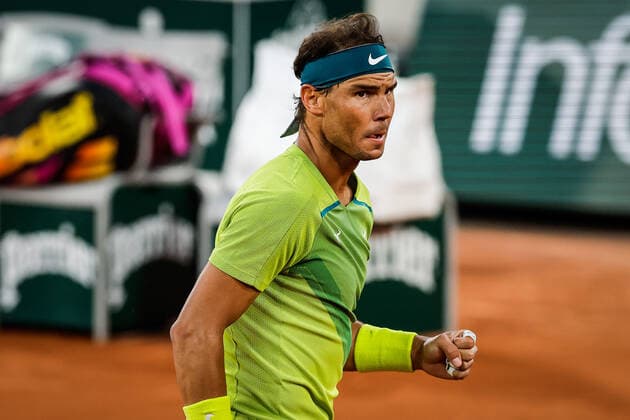 May 31, 2022, Paris, France, France: Rafael NADAL of Spain celebrates his point during the Day ten of Roland-Garros 2022, French Open 2022, Grand Slam tennis tournament at the Roland-Garros stadium on May 31, 2022 in Paris, France. Paris France - ZUMAm308 20220531_zsp_m308_049 Copyright: xMatthieuxMirvillex