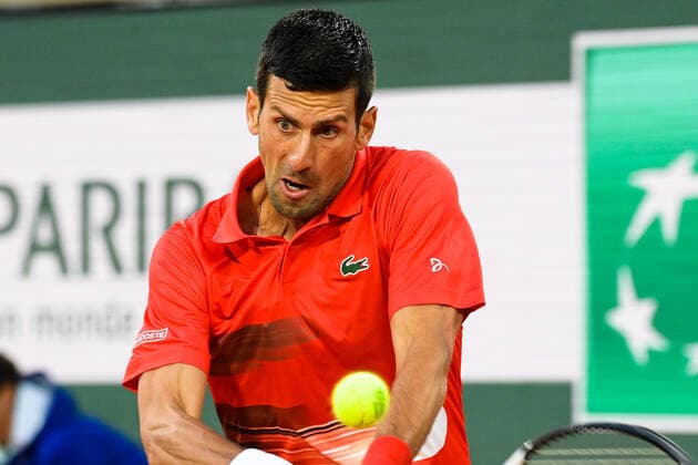 Novak Djokovic ( Serbie ) TENNIS : Roland Garros 2022 - Internationaux de France - 31 05 2022 FedericoPestellini Panoramic 