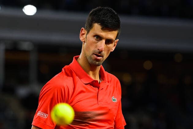 Novak Djokovic ( Serbie ) TENNIS : Roland Garros 2022 - Internationaux de France - 31 05 2022 FedericoPestellini Panoramic 