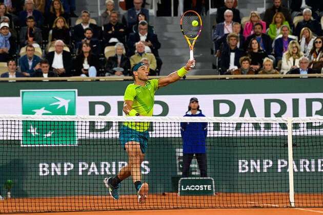 Rafael Nadal ( Espagne ) TENNIS : Roland Garros 2022 - Internationaux de France - 31 05 2022 FedericoPestellini Panoramic 