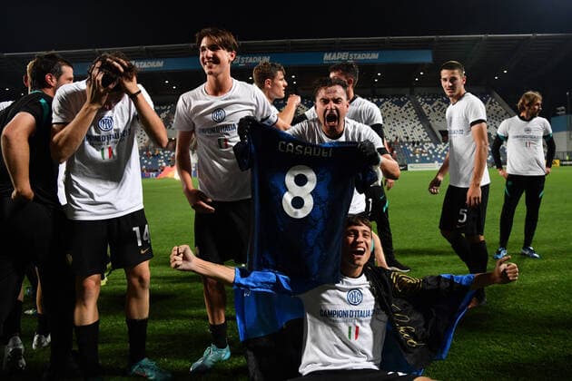Photo Massimo Paolone LaPresse May 31, 2022 Reggio Emilia, Italy soccer Roma vs Inter - Italian Football Championship Primavera TIMVISION 2021 2022 - Mapei stadium In the pic: Inter wins  Copyright: xMassimoxPaolone LaPressex