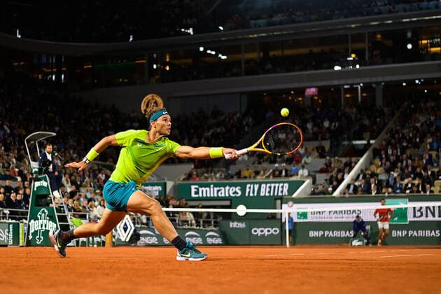 Rafael Nadal ( Espagne ) TENNIS : Roland Garros 2022 - Internationaux de France - 31 05 2022 FedericoPestellini Panoramic 