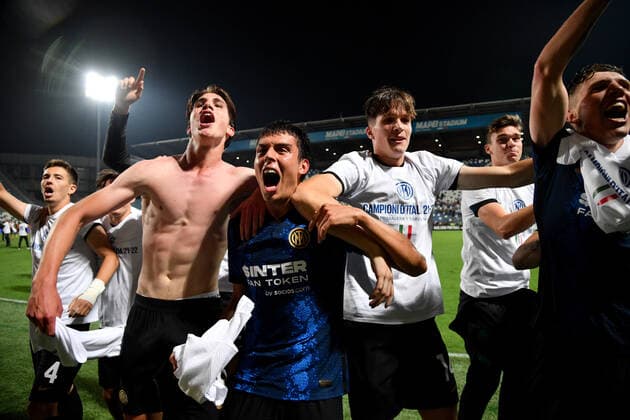 Photo Massimo Paolone LaPresse May 31, 2022 Reggio Emilia, Italy soccer Roma vs Inter - Italian Football Championship Primavera TIMVISION 2021 2022 - Mapei stadium In the pic: Inter wins  Copyright: xMassimoxPaolone LaPressex