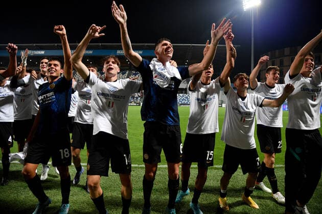 Photo Massimo Paolone LaPresse May 31, 2022 Reggio Emilia, Italy soccer Roma vs Inter - Italian Football Championship Primavera TIMVISION 2021 2022 - Mapei stadium In the pic: Inter wins  Copyright: xMassimoxPaolone LaPressex