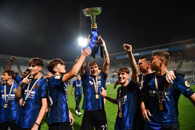 Photo Massimo Paolone LaPresse May 31, 2022 Reggio Emilia, Italy soccer Roma vs Inter - Italian Football Championship Primavera TIMVISION 2021 2022 - Mapei stadium In the pic: Inter wins  Copyright: xMassimoxPaolone LaPressex