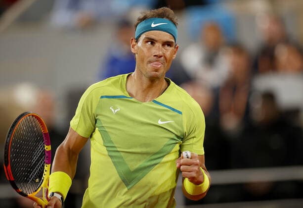 Mandatory Credit: Photo by Ella Ling Shutterstock (12959947fb) Rafael Nadal of Spain celebrates French Open Tennis, Day 10, Roland Garros, Paris, France - 31 May 2022 French Open Tennis, Day 10, Roland Garros, Paris, France - 31 May 2022  Copyright: xEllaxLing Shutterstockx 12959947fb
