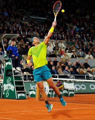 Mandatory Credit: Photo by Javier Garcia Shutterstock (12960001cr) Rafael Nadal in quarter final action French Open Tennis, Day 10, Roland Garros, Paris, France - 31 May 2022 French Open Tennis, Day 10, Roland Garros, Paris, France - 31 May 2022  Copyright: xJavierxGarcia Shutterstockx 12960001cr