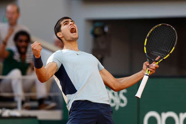 French Open 2022, Carlos Alcaraz ESP Tennis French Open 2022 Grand Slam ATP WTA ITF Roland Garros Paris France 31 May 2022 Copyright: xJuergenxHasenkopfx