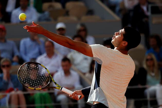 French Open 2022, Carlos Alcaraz ESP Tennis French Open 2022 Grand Slam ATP WTA ITF Roland Garros Paris France 31 May 2022 Copyright: xJuergenxHasenkopfx