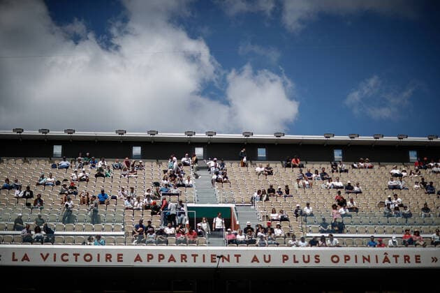 Ambiance pendant le match de Daria KASATKINA (RUS) contre Veronika KUDERMETOVA (RUS) TENNIS : Roland Garros 2022 - 1 4e de finale - 01 06 2022 AurelienMorissard Panoramic 