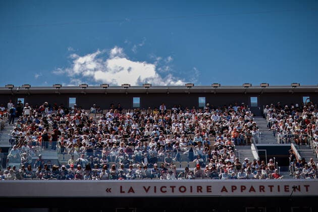 Ambiance pendant le match entre Iga SWIATEK (POL) contre Jessica PEGULA (USA) TENNIS : Roland Garros 2022 - 1 4e de finale - 01 06 2022 AurelienMorissard Panoramic 