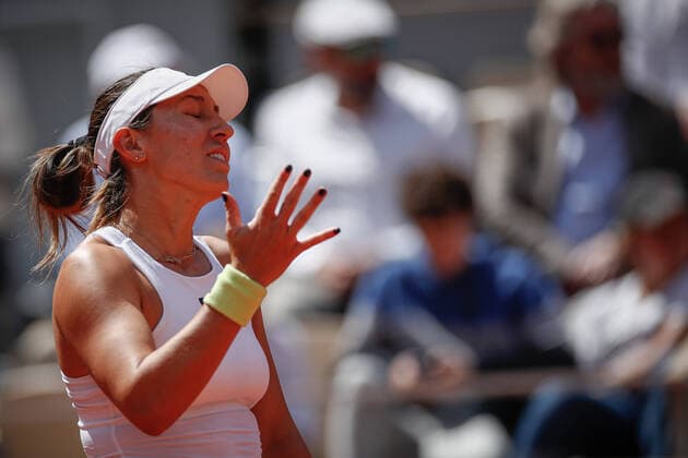 Jessica PEGULA (USA) contre Iga SWIATEK (POL) TENNIS : Roland Garros 2022 - 1 4e de finale - 01 06 2022 AurelienMorissard Panoramic 